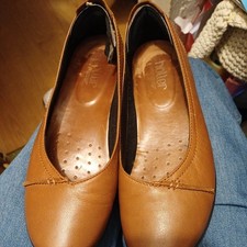 Hotter Dark Tan Brown Flat