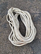 18mm 3 strand white marine rope (lightly used) for boating yachting mooring
