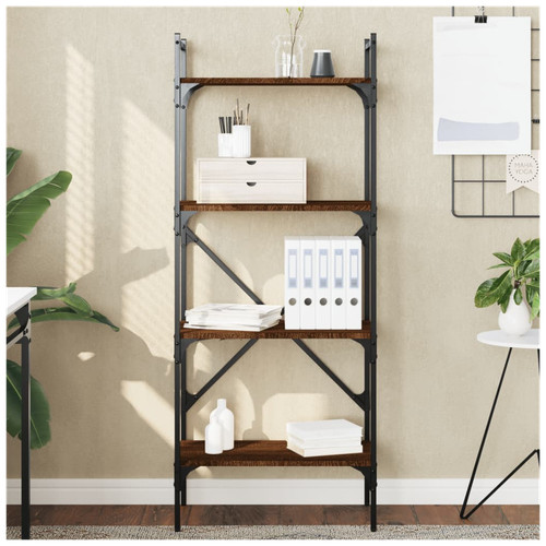 Bookcase 56x31 5x138 5cm - 56x31.5x138.5cm, brown