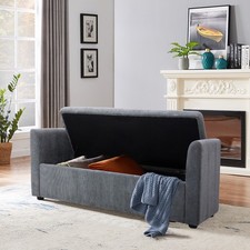 Upholstered Storage Ottoman