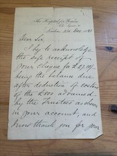 1880 Letterhead - The Hospital