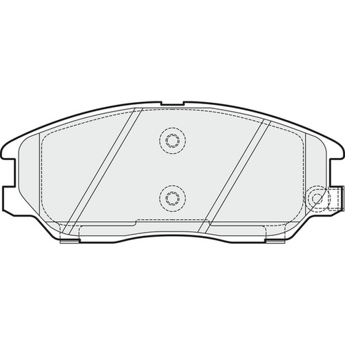 Brake pads set for hyundai - for,