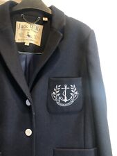 jack wills Navy Wool Nautical Style Blazer UK 14