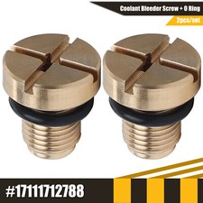 2x BRASS COOLANT BLEED BLEEDER SCREW FOR BMW E30 E36 E34 E46 E39 E38 17111712788