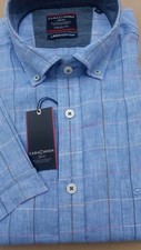 CASA MODA BLUE LINEN SHORT