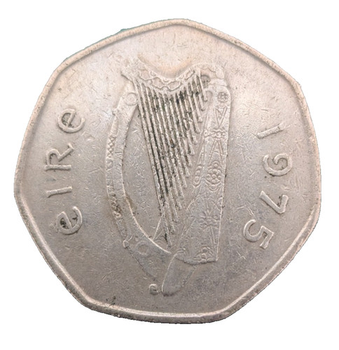 One eire 50p - 50p, 1975