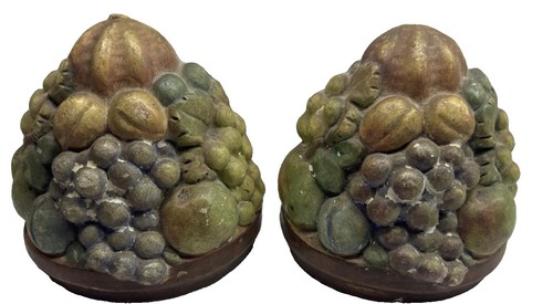 Vintage mcm chalkware fruit - vintage,