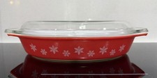 Pyrex snowflake gaiety - snowflake, coral