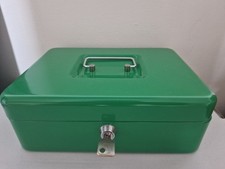 Green Cash Box Lockable With Key