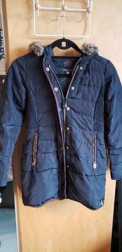 Joules girls hooded blue - hooded, coat