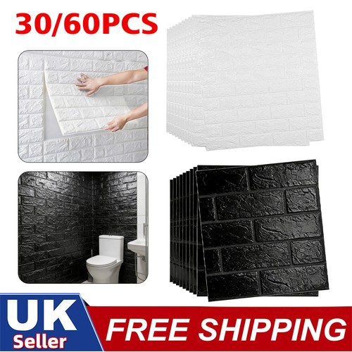 60pcs tile brick wall - 3d,