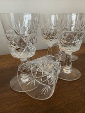 6 Royal Brierley Crystal BRUCE Tapered Claret Wine Glasses 16.25cm/6.25” H