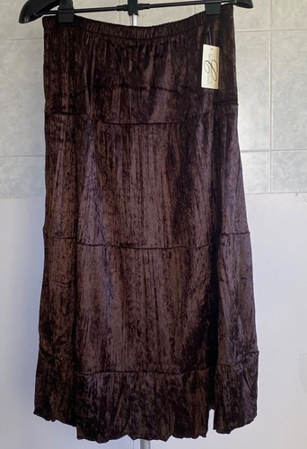 Faux velvet skirt - velvet,