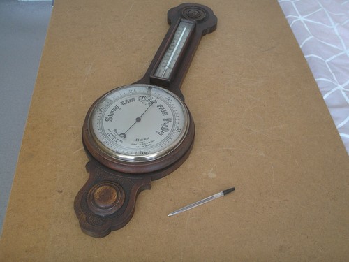 Vintage wall barometer - vintage,