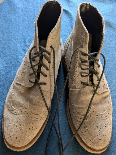 Mens grey real - mens, brogue