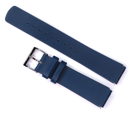 Watch band leather - leather, blue