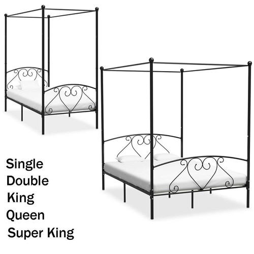 Metal canopy bed - metal, frame