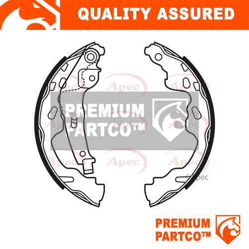 Premium rear brake - rear, shoes