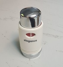 Chrome White TRV Thermostatic Radiator Valve Head fits Drayton TRV4 Body ELEG