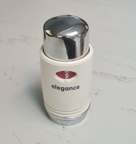 Chrome white trv thermostatic - chrome,