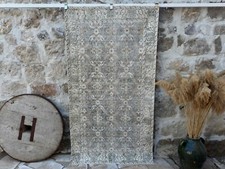 Hand-Knotted Turkish Rug 4x7