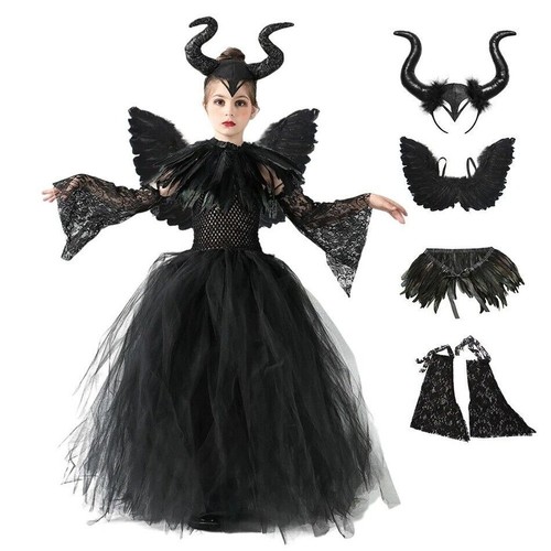 New kids maleficent cosplay - new,