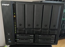 QNAP TS-H973AX-32G 9 Bay NAS U.2 NVMe 10GbE 32GB RAM/2.5GbE 2x 525GB SSD