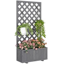 Outsunny Wood Planter with
