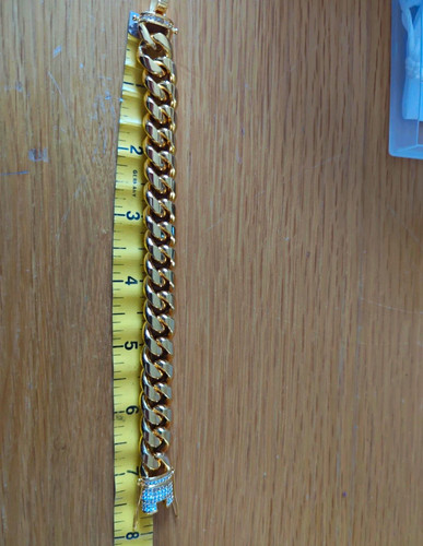Gold curb link chain - gold,