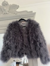 Vintage style Grey Marabou