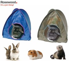ROSEWOOD  SMALL ANIMAL RABBIT ACTIVITY PLAY LARGE TENT SHADE DEN HOUSE