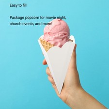 100pcs Paper Popcorn Bags For