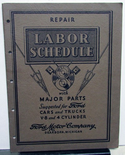 1936 ford dealer labor repair - 1936,