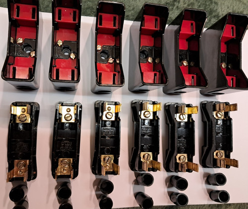 Vintage red spot fuse - vintage, holder