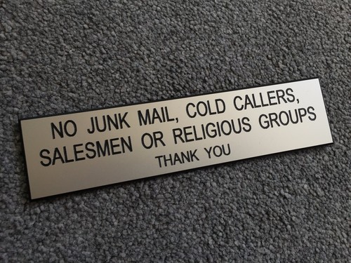 Junk mail cold callers - no, mail,