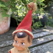 Vintage Japan original MCM Knee Hugger Christmas Pixie Elf 12.5  inches 