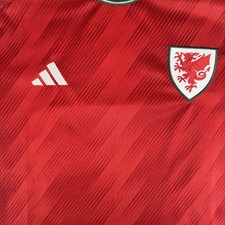 Rare Original Wales 2022/2023/2024 Home Football Shirt Mens Medium