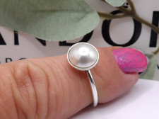 ❤️Genuine Pandora Luminous Droplet Pearl Ring ALE S925 Size 52❤️