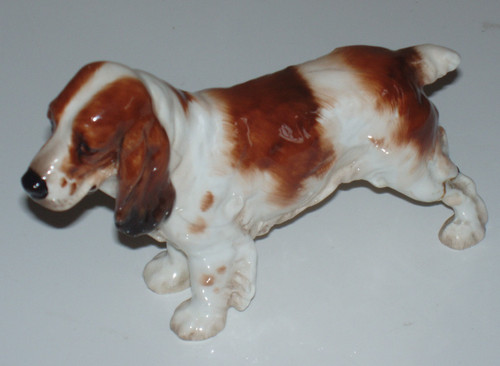 Ceramic spaniel dog ornament - spaniel,