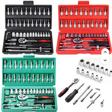 46pc Metric Socket Set 1/4"