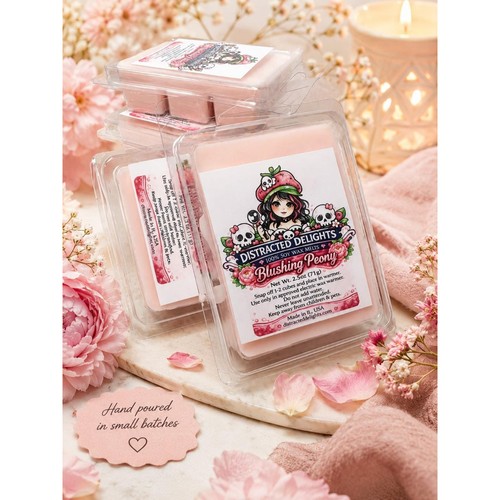 Peony wax melts blushing - peony,