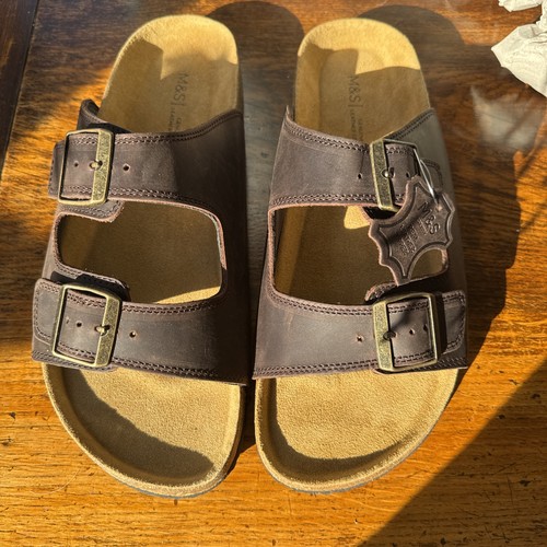 Leather sandals 10 new - sandals,