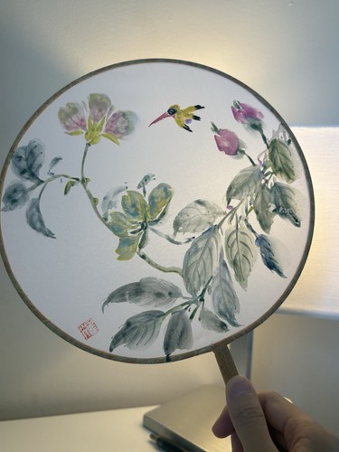 Chinese style bamboo hand fan - hand,