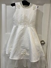 girls Bridesmaid flower-girl ivory Dress age 8 yrs wedding party Christmas new