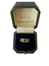 2.58ct Aquamarine Ring 9ct Gold Emerald cut Aquamarine Vintage Ring - Size N
