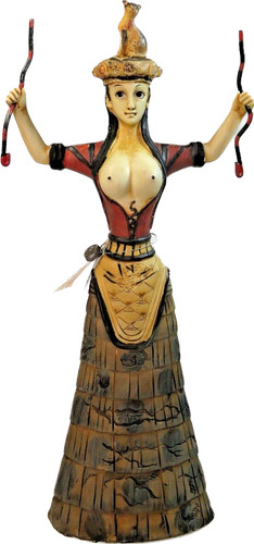 Cretan minoan snake goddess - minoan,