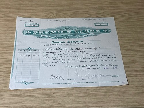 1931 premier globe limited - premier,