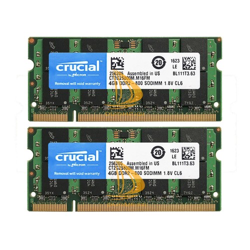 Crucial 4gb 2rx8 pc2 6400 - 2x,