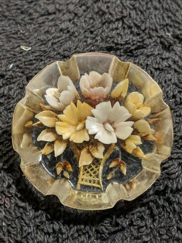Vintage large reverse carved - vintage,