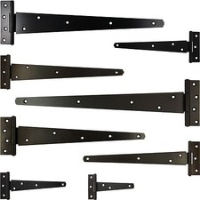 Strap Tee Bar Hinges Black